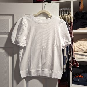 J. Crew puffed sleeve sweatshirt size small nwt